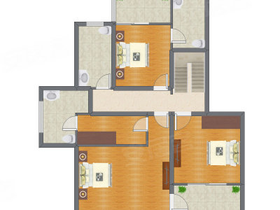 3室3厅 238.58平米