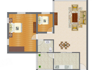 2室2厅 85.65平米