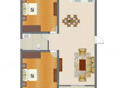 2室2厅 101.00平米
