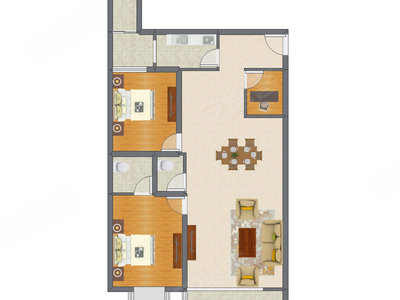 3室2厅 132.12平米