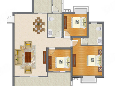3室2厅 118.75平米