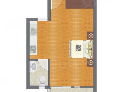 1室0厅 57.10平米