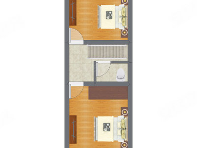 2室2厅 48.90平米