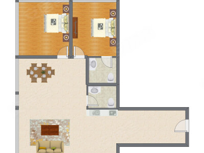 2室2厅 139.26平米