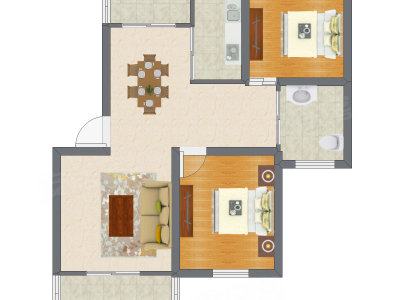 2室2厅 95.50平米