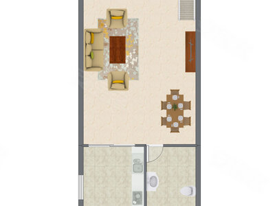 2室2厅 55.56平米