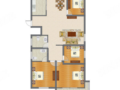 4室2厅 143.76平米