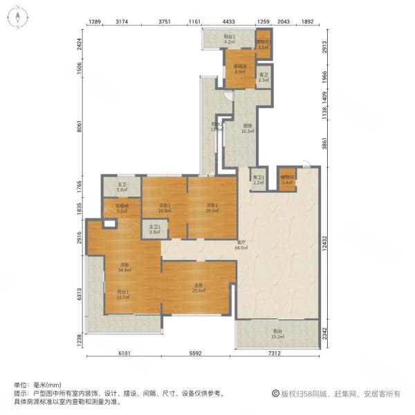 (高区看江)降2000w豪华装修(冯经理预约看房),汤臣一品二手房,9800万