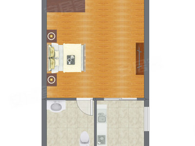 1室1厅 78.57平米