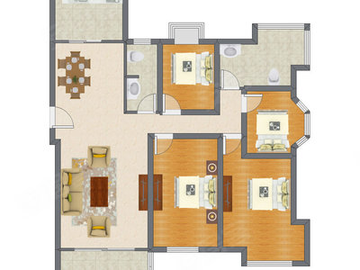 4室2厅 150.80平米