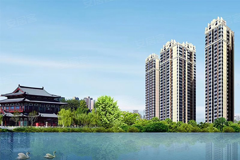 兴庆御苑2室2厅1卫100.28㎡南176万