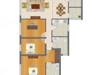 3室2厅 94.69平米