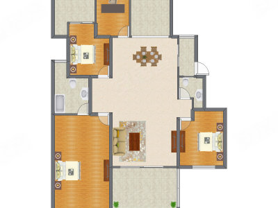 4室2厅 170.74平米