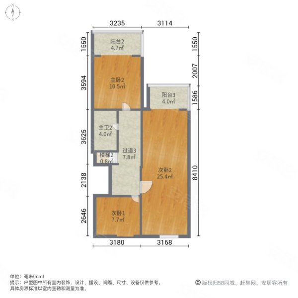 鸿坤原乡溪谷(别墅)4室2厅2卫150㎡南北180万