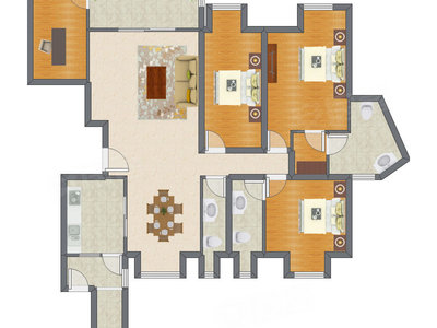 4室2厅 172.14平米