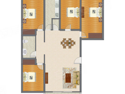 4室2厅 188.13平米
