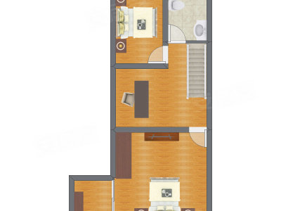 2室2厅 42.33平米