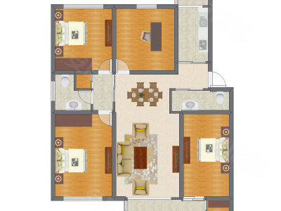 4室2厅 147.55平米