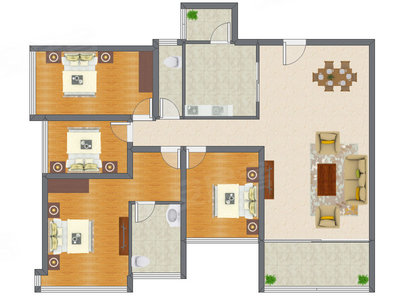 4室2厅 159.17平米
