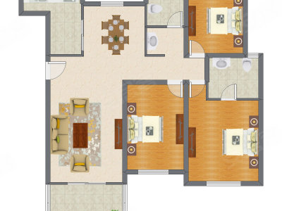 3室2厅 139.17平米