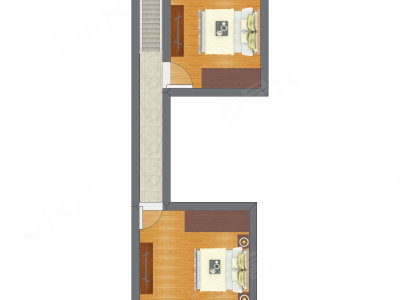 2室1厅 33.13平米