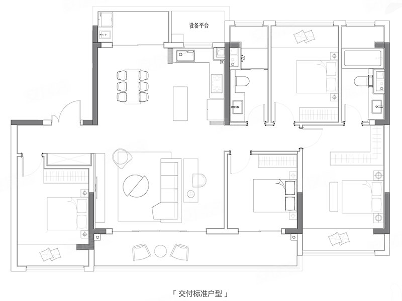 中建熙辰上院4室2厅143㎡349万二手房图片
