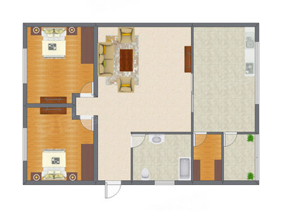 3室1厅 118.12平米