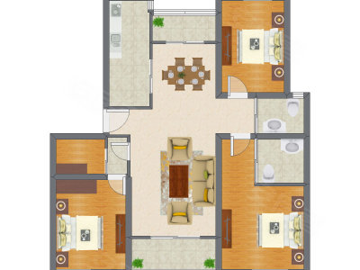 3室2厅 139.23平米