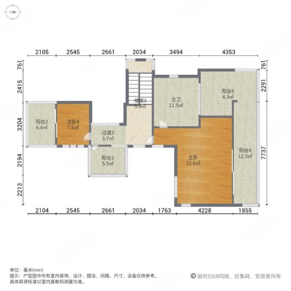 十里方圆(别墅)5室3厅4卫302㎡南北220万