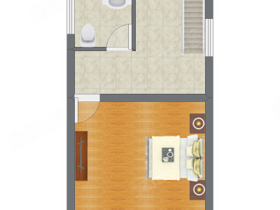 1室1厅 23.63平米