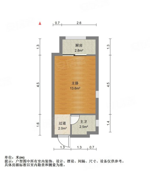 中海国际社区中海国际公馆1室0厅1卫38㎡北28万