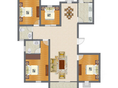 4室2厅 105.80平米