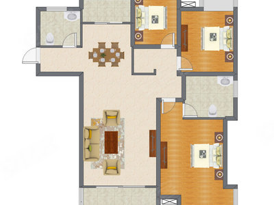 3室2厅 136.99平米