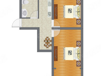 2室0厅 51.60平米
