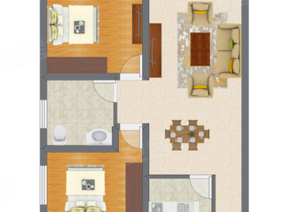 2室1厅 99.00平米