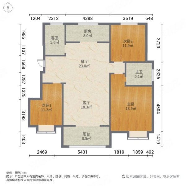 龙湖领墅临湖洋房全天采光