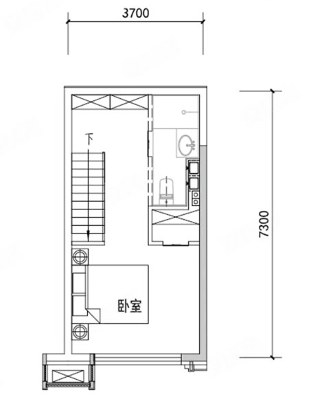 华发绿洋湾(新房)1室1厅2卫53㎡南北119万