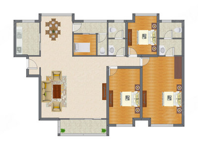 4室2厅 175.76平米