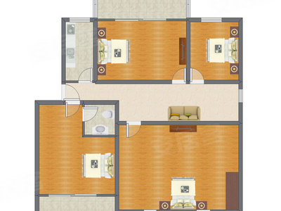 4室1厅 99.01平米