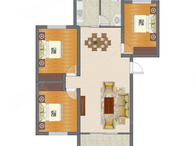 3室2厅 94.20平米