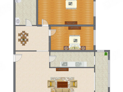 2室2厅 152.47平米
