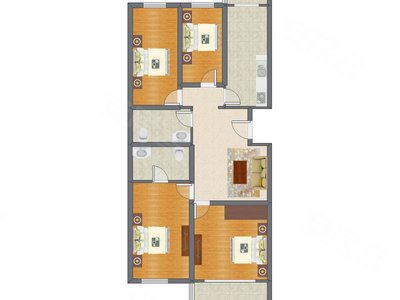 4室1厅 147.77平米