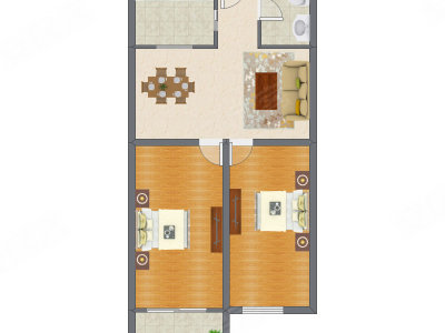 2室2厅 112.29平米