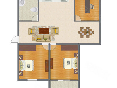 3室2厅 112.25平米
