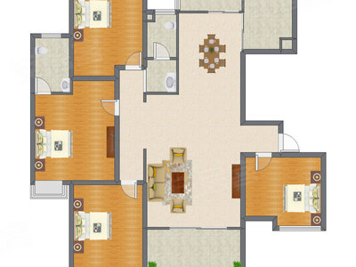 4室1厅 146.55平米