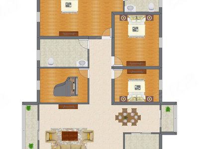 4室2厅 143.97平米