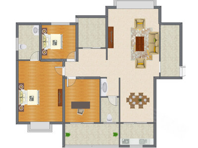 4室2厅 134.71平米