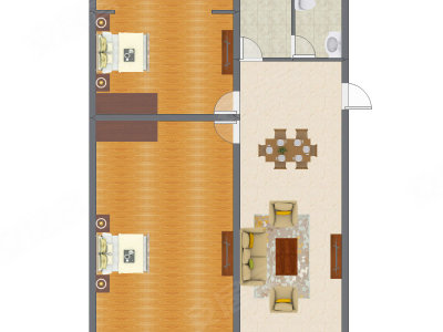 2室2厅 117.73平米