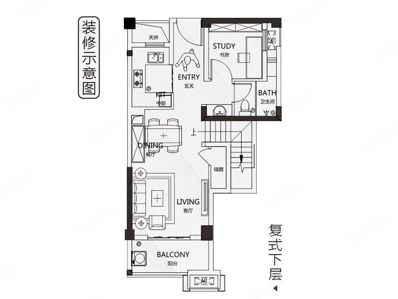 shu 台江万达旁三房,悦江府二手房,314万,4室2厅