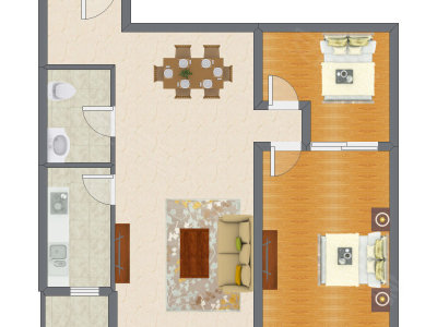 2室2厅 105.75平米